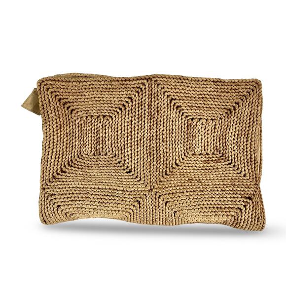 Vtg Mister Ernest Woven Straw Clutch - Picture 2 of 6